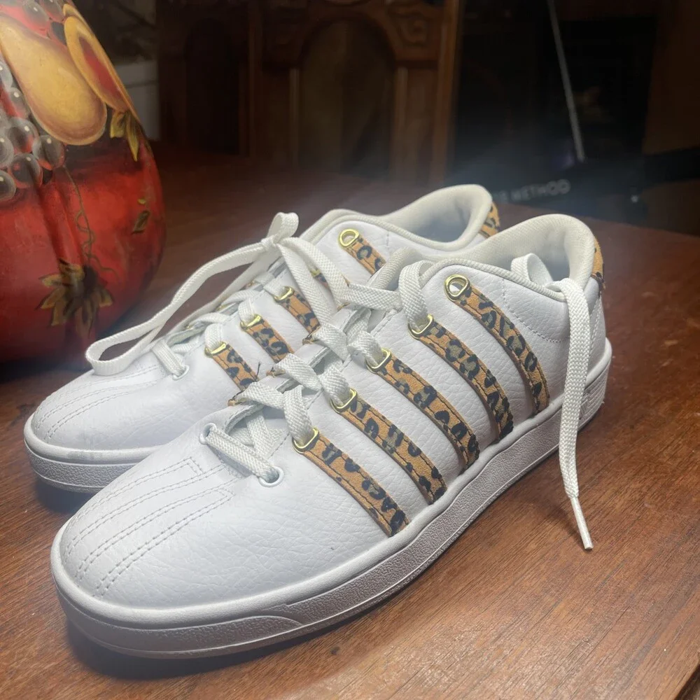 K-Swiss Women's Court Pro II TIGER STRIPES Shoes Size 8M EUR 39.5